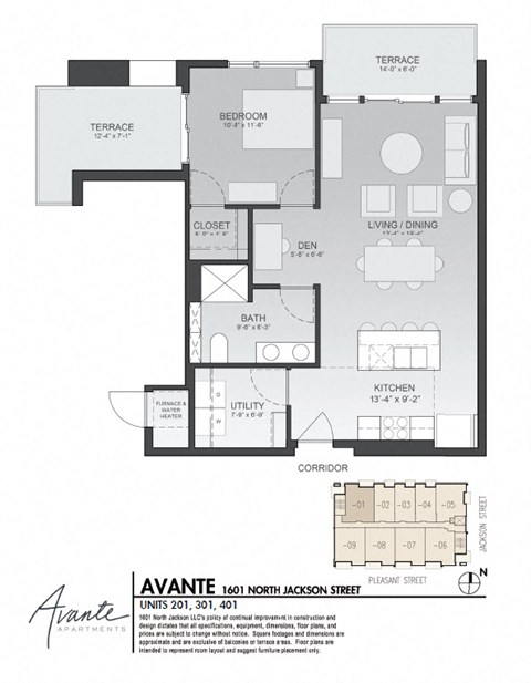 1601 N Jackson Street Studio-1 Bed Apartment for Rent - Photo Gallery 17